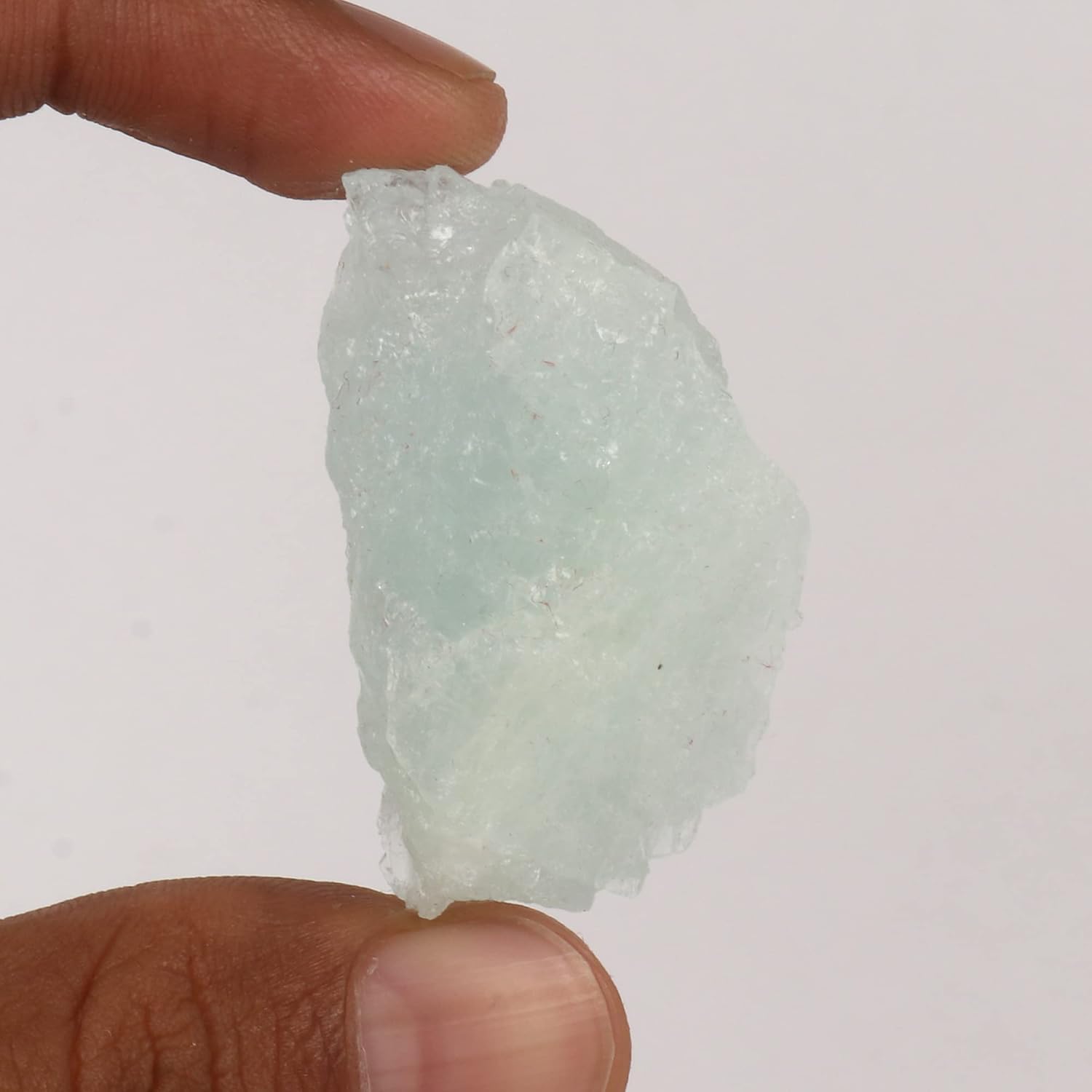 GEMHUB 104.1 CT Natural Aqua Sky Aquamarine Healing Crystal, Rough Healing Stone, Suitable for MeditationDecorationTumbling