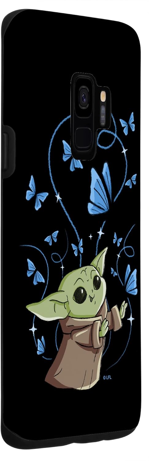 Funda para Galaxy S9 Star Wars The Mandalorian El Niño con Mariposas Azules