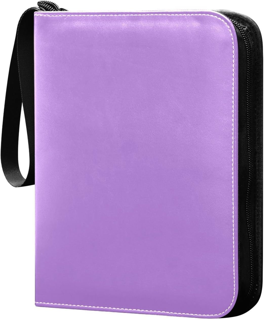 Carpeta de tarjetas de fútbol lavanda con mangas, fundas para tarjetas con 400 ranuras, ideal para varias tarjetas de juego