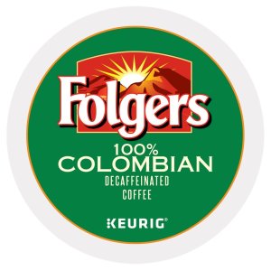 Folgers Cápsulas K-cup 100 % colombianas descafeinadas para cafeteras Keurig, 48 unidades Folgers Cápsulas K-cup 100 % colombianas descafeinadas para cafeteras Keurig, 48 unidades