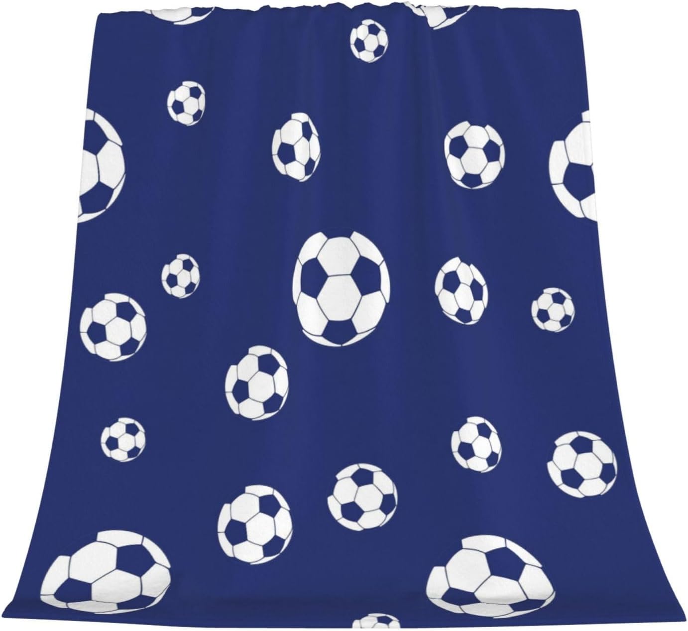 Manta de fútbol para mujer, suave manta de forro polar de verano de 50 x 40 pulgadas, manta ligera de viaje para cama, sofá, bonita decoración del