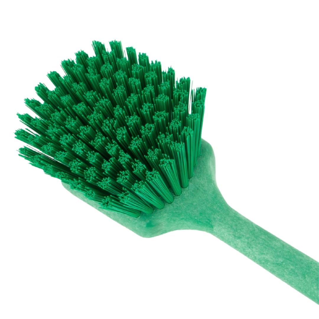 SPARTA 40501EC09 Cepillo de plástico grande para fregar, cepillo de cocina, cepillo utilitario con mango largo para limpieza, 20 pulgadas, verde