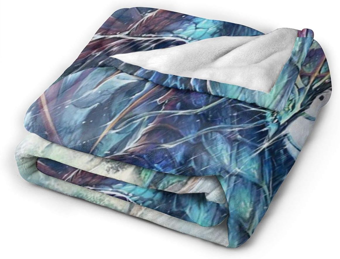 WAZHIJIA Mighty Dragon – Manta de forro polar, mullidas y cálidas para ropa de cama de invierno, sofá y felpa para decoración de hogar, idea de