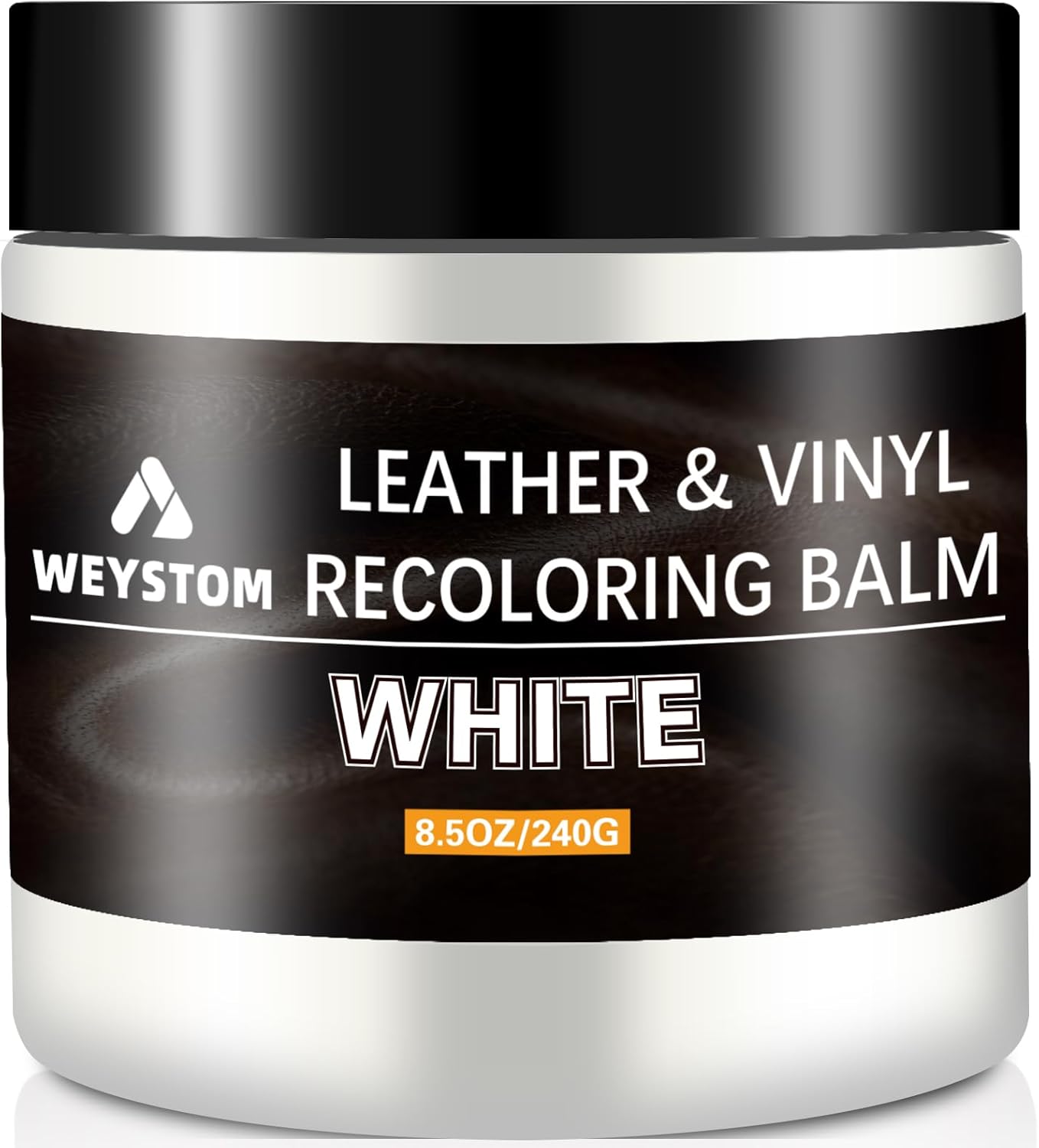 Bálsamo de recoloración de cuero, kit de reparación de cuero blanco para muebles, tinte de cuero, recolor, renovación, reparación y restauración de
