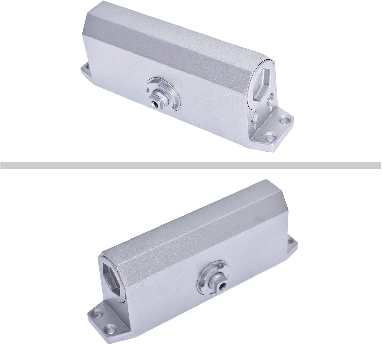 2 piezas de puerta comercial brazo de tubo ajustable de aluminio para cierrapuertas de carga 99.2-143.3 lbs