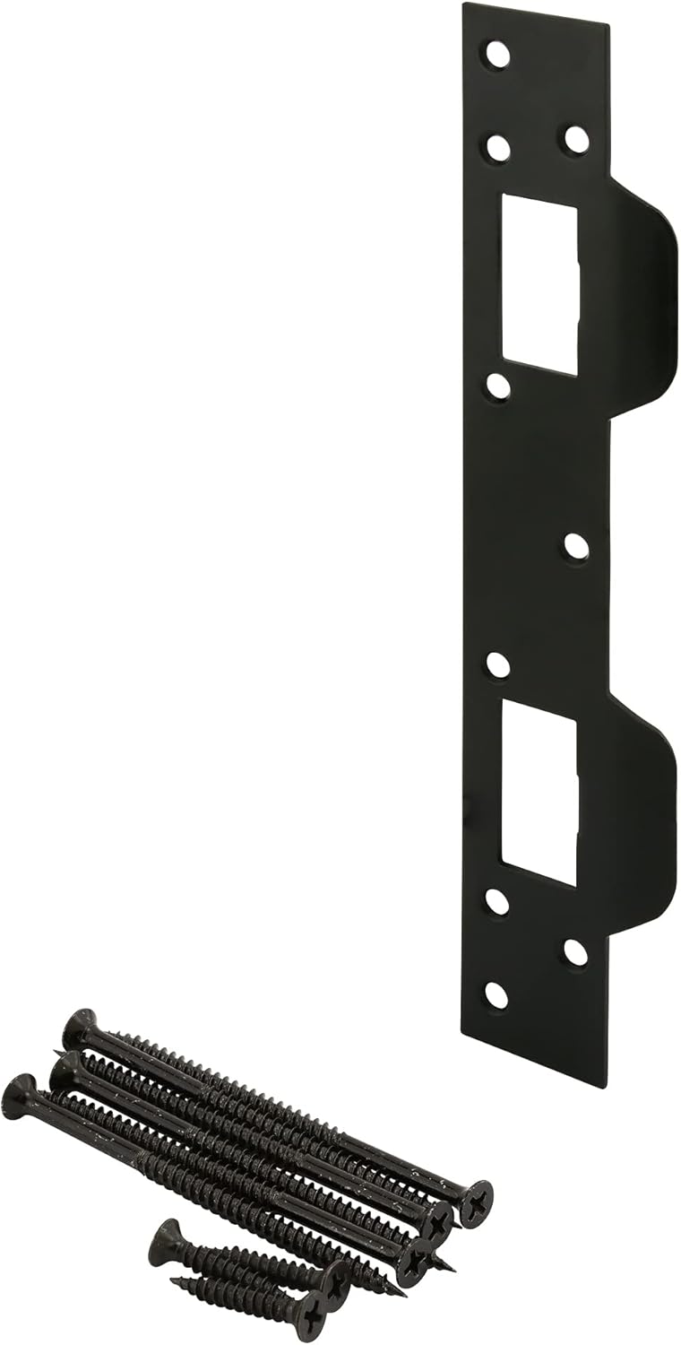 Prime-Line U 11452 – Golpe para puerta, 5-12 pulgadas, centro del agujero, acabado negro mate (paquete individual)