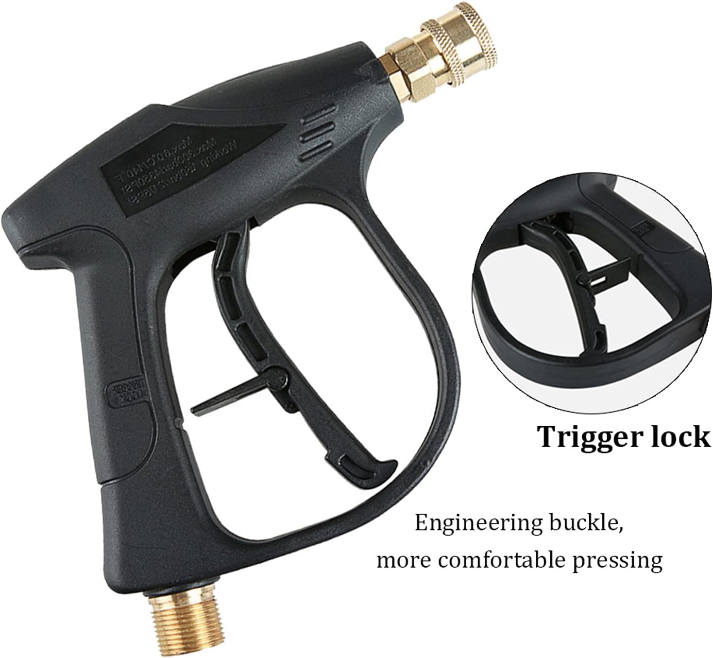 Pistola de lavado de espuma, pistola de espuma para automóvil, pistola de agua de alta presión y pistola de espuma multifunción para lavado de autos