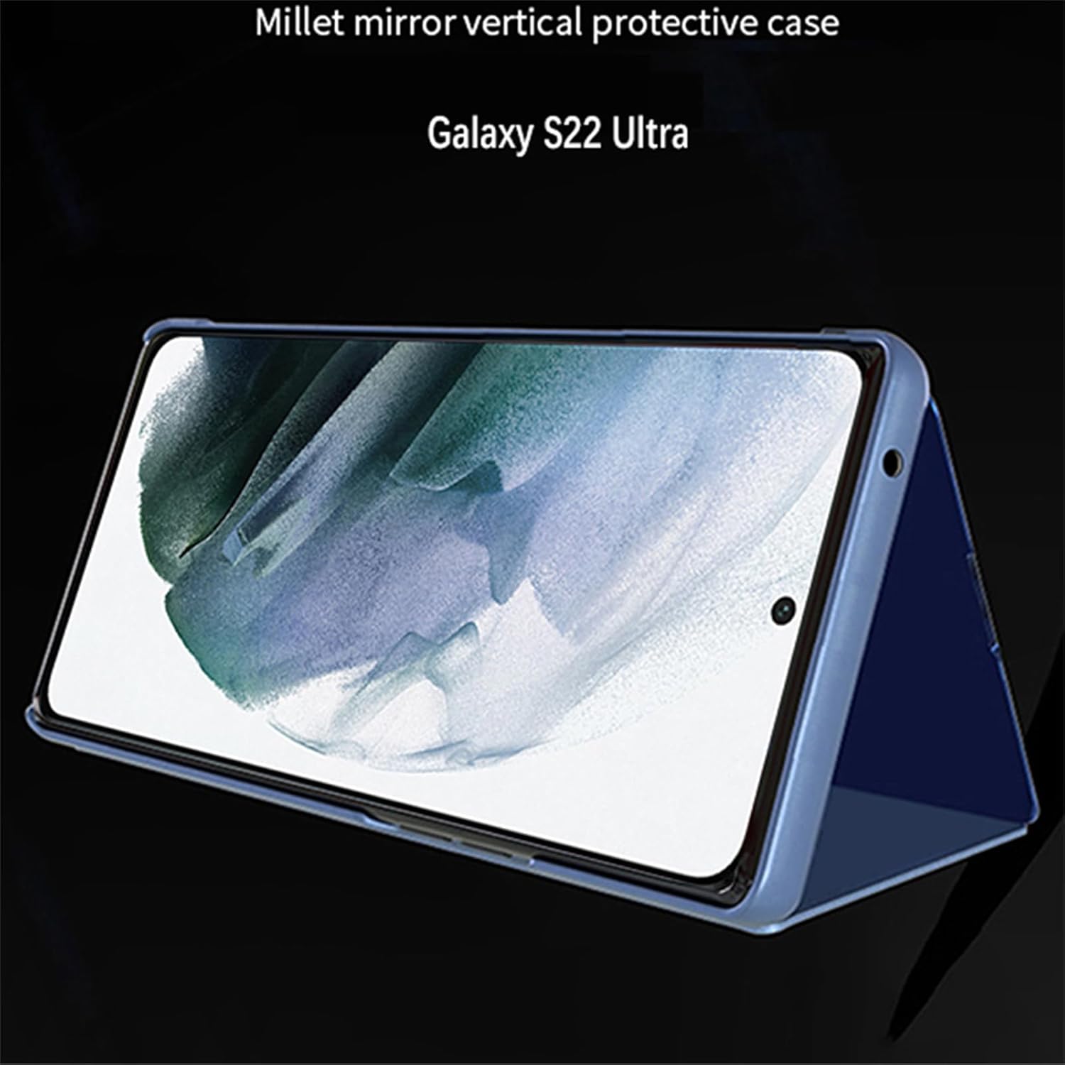 Funda con espejo para Samsung Galaxy S22 Ultra 5G (no S22) para mujer, maquillaje al aire libre, bonita funda delgada para teléfono, protección