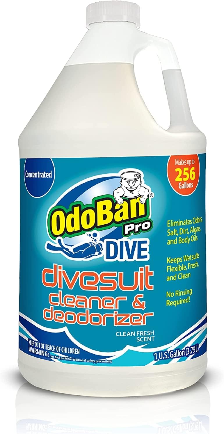 OdoBan Dive No-Rinse – Limpiador concentrado para trajes de neopreno, 1 galón