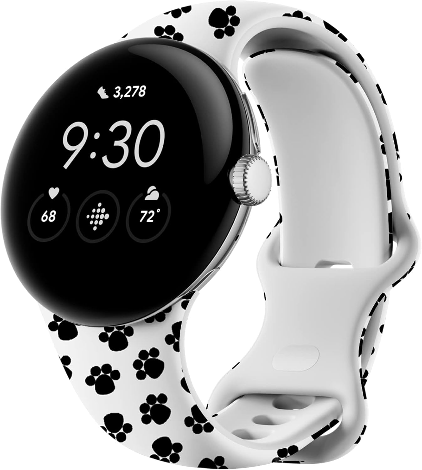 Correas de impresión compatibles con Google Pixel Watch, correa de silicona suave, transpirable, repuesto para Google Pixel Watch 21, mujeres y