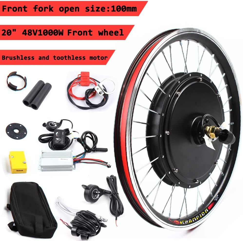 Kit de motor de bicicleta eléctrica, 48 V, 1000 W, 36 V, 250 W350 W, kit de conversión de bicicleta eléctrica para rueda delanteratrasera, kit de