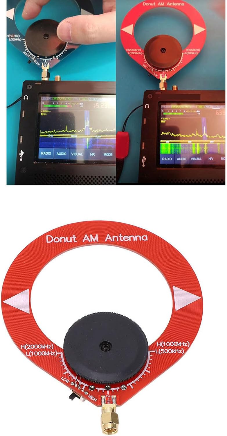 Mini antena AM Donut para recepción de radio AM MW mejorada