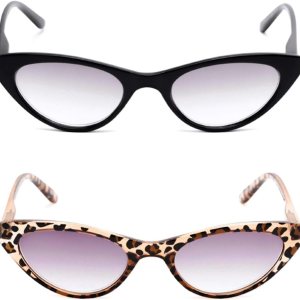 Readers. com The Ashlee – Readers unisex de ojo de gato +2.25 (2 pares) leopardo negro y marrón (2 fundas de transporte incluidas) Readers. com The Ashlee – Readers unisex de ojo de gato +2.25 (2 pares) leopardo negro y marrón (2 fundas de transporte incluidas)
