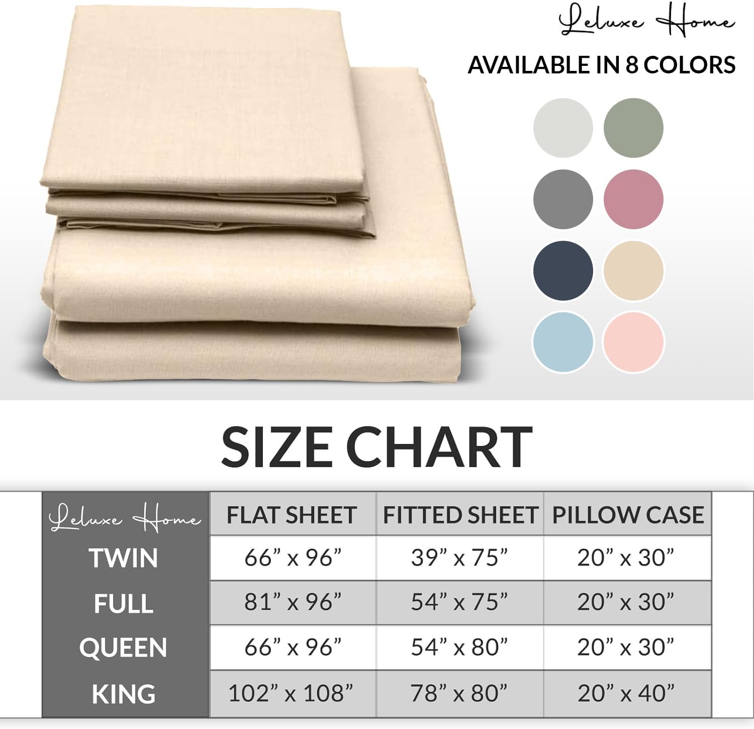 Juego de 4 sábanas tamaño Queen 100% microfibra extra suaves y sin arrugas, juego de 4 sábanas para cama tamaño Queen con bolsillos profundos, color