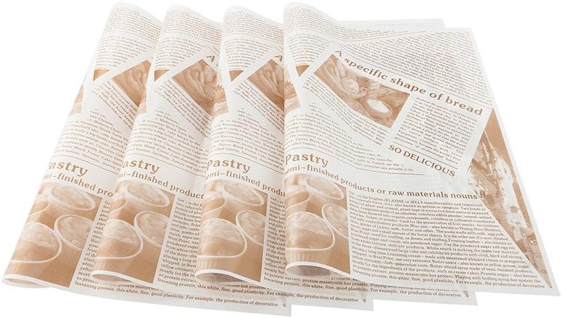 Restaurantware Gastronomia – Papeles de delicatessen de 15 x 11 pulgadas, 200 papeles de papel de periódico para sándwich, a prueba de grasa, aptos