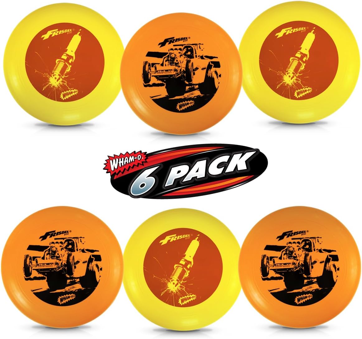 Wham-O Frisbee Super Flyer, 180 Grams Sport Disc for Beach, Backyard, Lawn, Park, Camping and More – Great for All Ages (Orange)