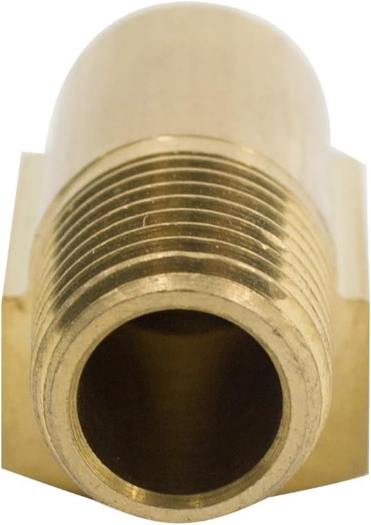 Legines Codo de calle de latón de 90 grados 14 “NPT macho x 14” NPT hembra Barstock tubería de montaje (paquete de 2)