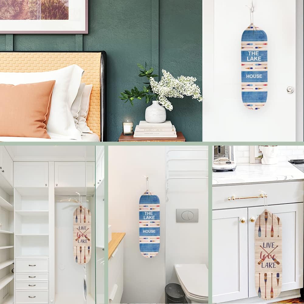 Lake House Decor – Juego de 2 dispensadores de bolsas de plástico para tienda de comestibles, almacenamiento y organización de bolsas de