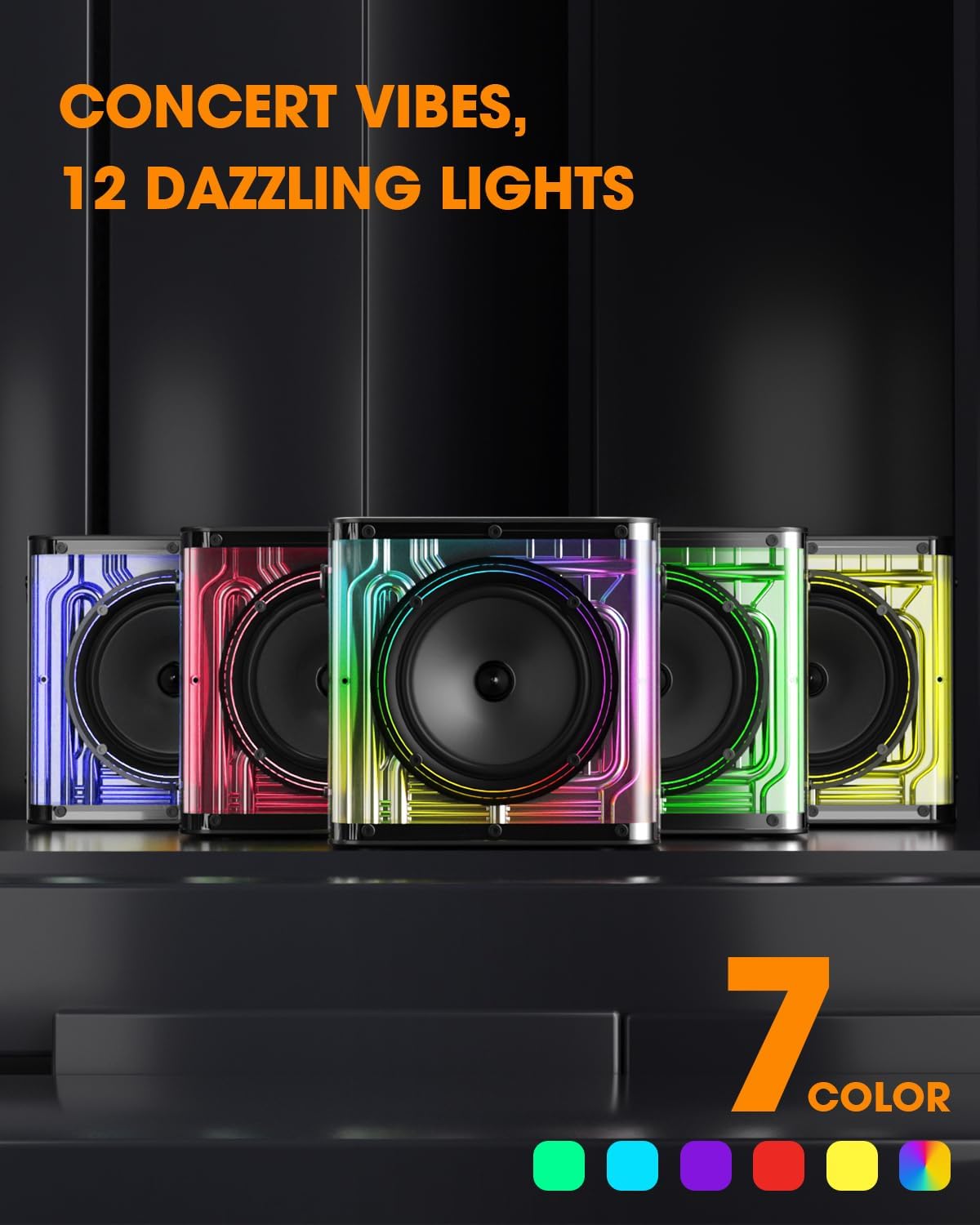 Máquina de karaoke para adultos al aire libre con asa – Courpal Juego de altavoces portátiles con luces de discoteca – Regalo de canto para fiestas