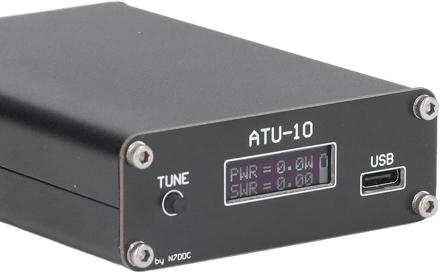 ATU10 QRP Sintonizador automático de antena con conector BNC 0.91 pulgadas Sintonizador de radio con conexión estable