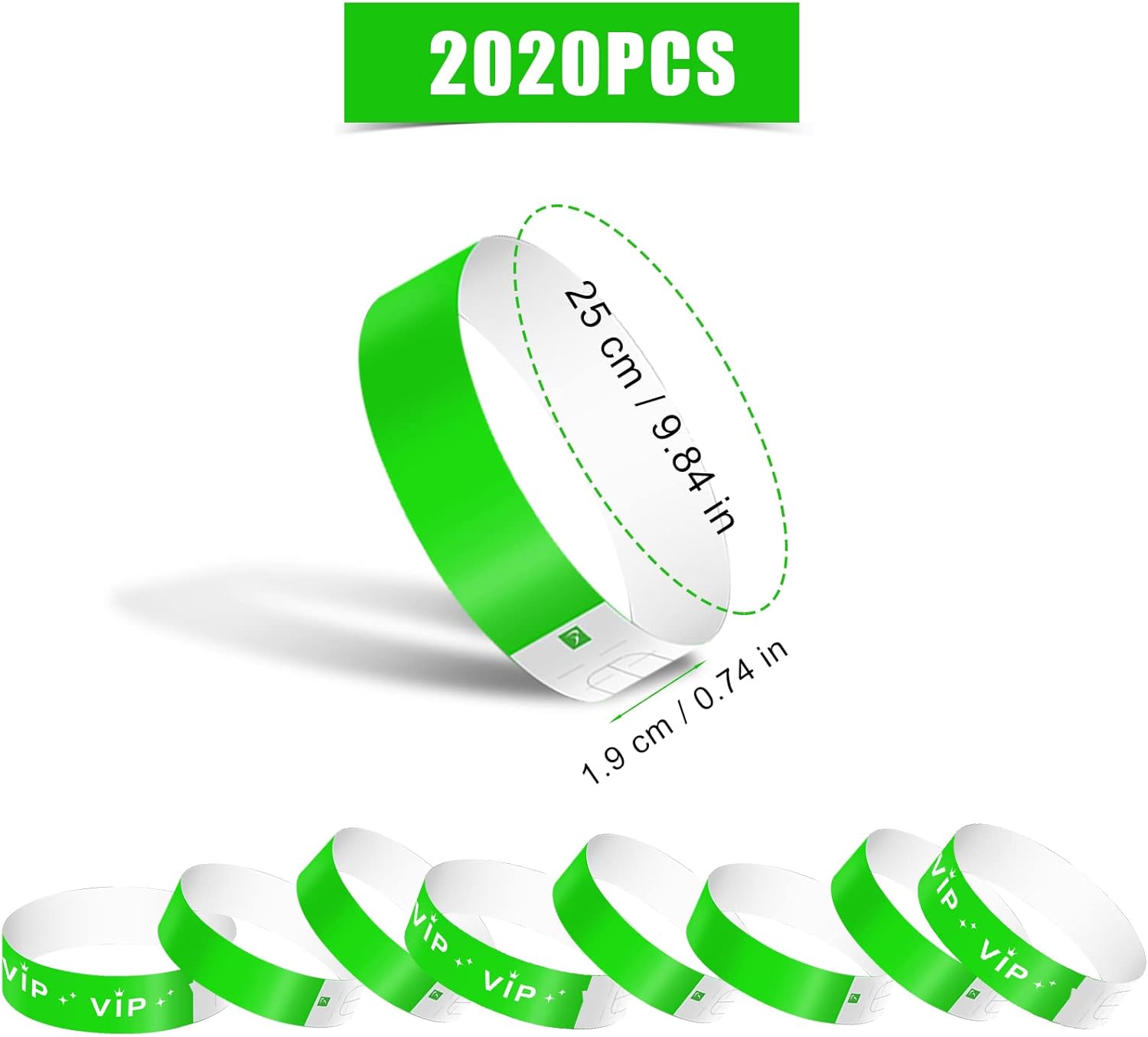 2020 pulseras de papel para eventos, pulseras de neón impermeables, pulseras de entrada para fiestas, pulseras de papel para eventos, festivales de
