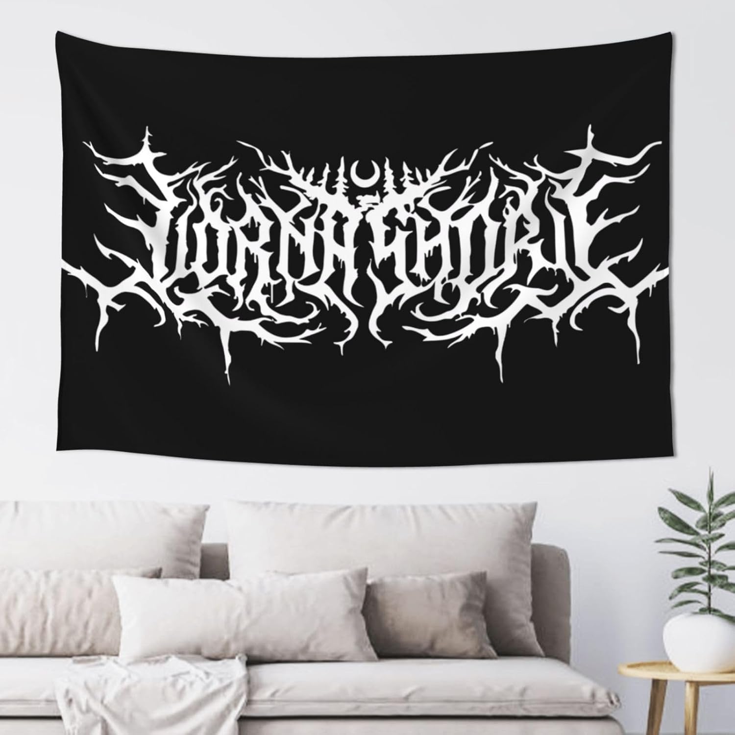 YESKIT Lorna Music And Shore Tapiz impreso para colgar en la pared, decoración decorativa para el hogar, dormitorio, 60 x 40 pulgadas