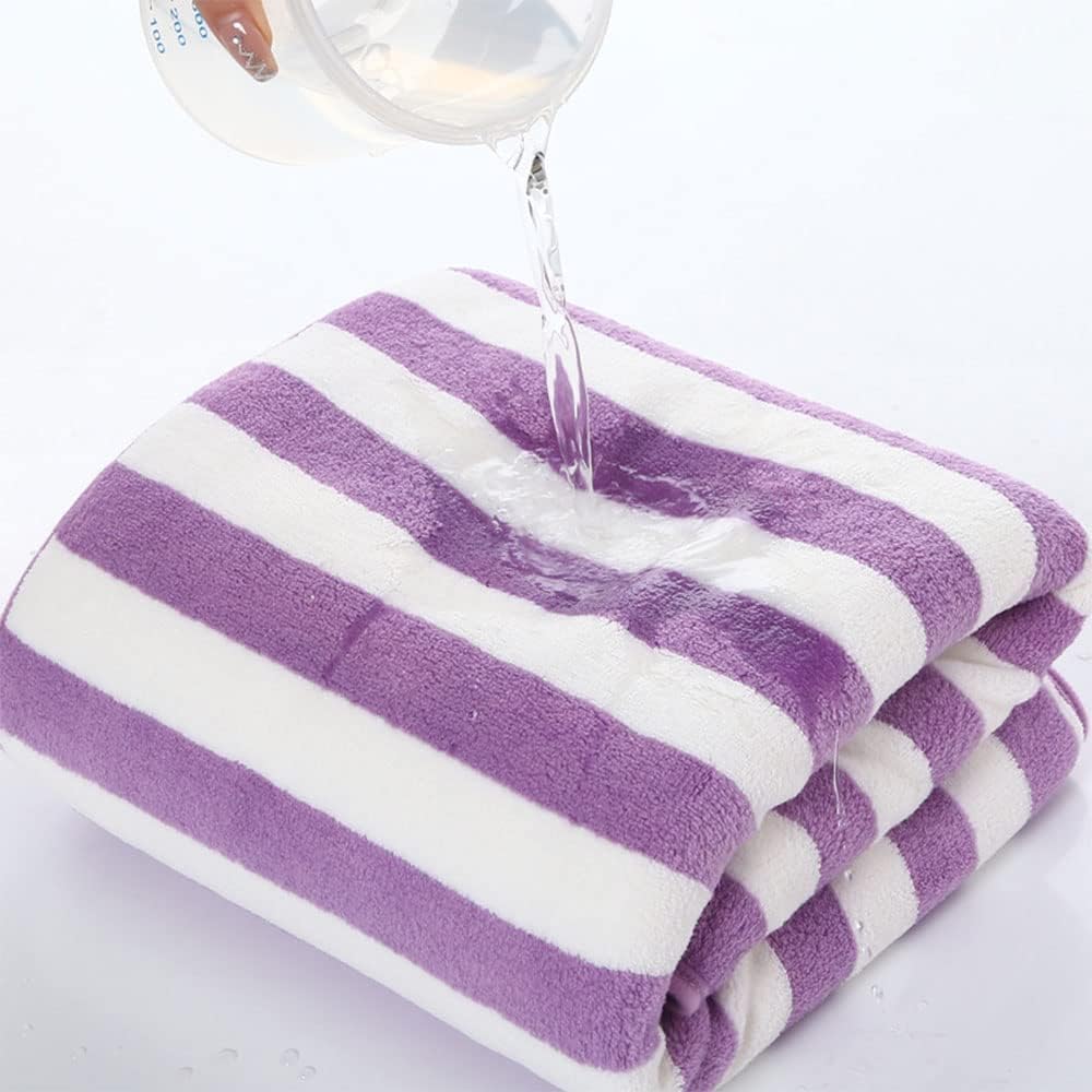Paquete de 2 toallas de baño de microfibra superabsorbentes, toallas de baño de secado rápido, toallas de mano ultrasuaves para baño, toallas de