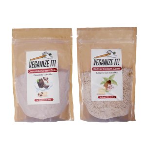 VEGANIZE IT! Mezcla vegana de crema de mantequilla y pastel de chocolate y magdalenas, sin conservantes ni sabores artificiales, combo versátil, VEGANIZE IT! Mezcla vegana de crema de mantequilla y pastel de chocolate y magdalenas, sin conservantes ni sabores artificiales, combo versátil,