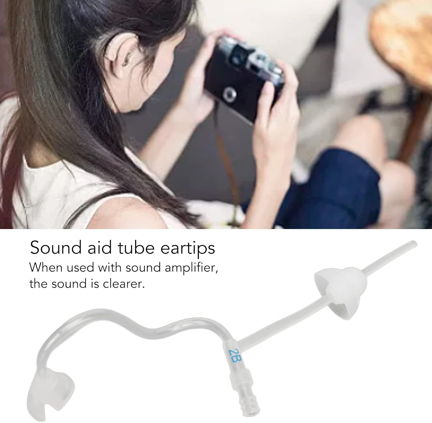 Tubos amplificadores de sonido, accesorios para audífonos Nano audífonos Tubos para audífonos, tubos de ayuda de sonido portátil, tapones para los
