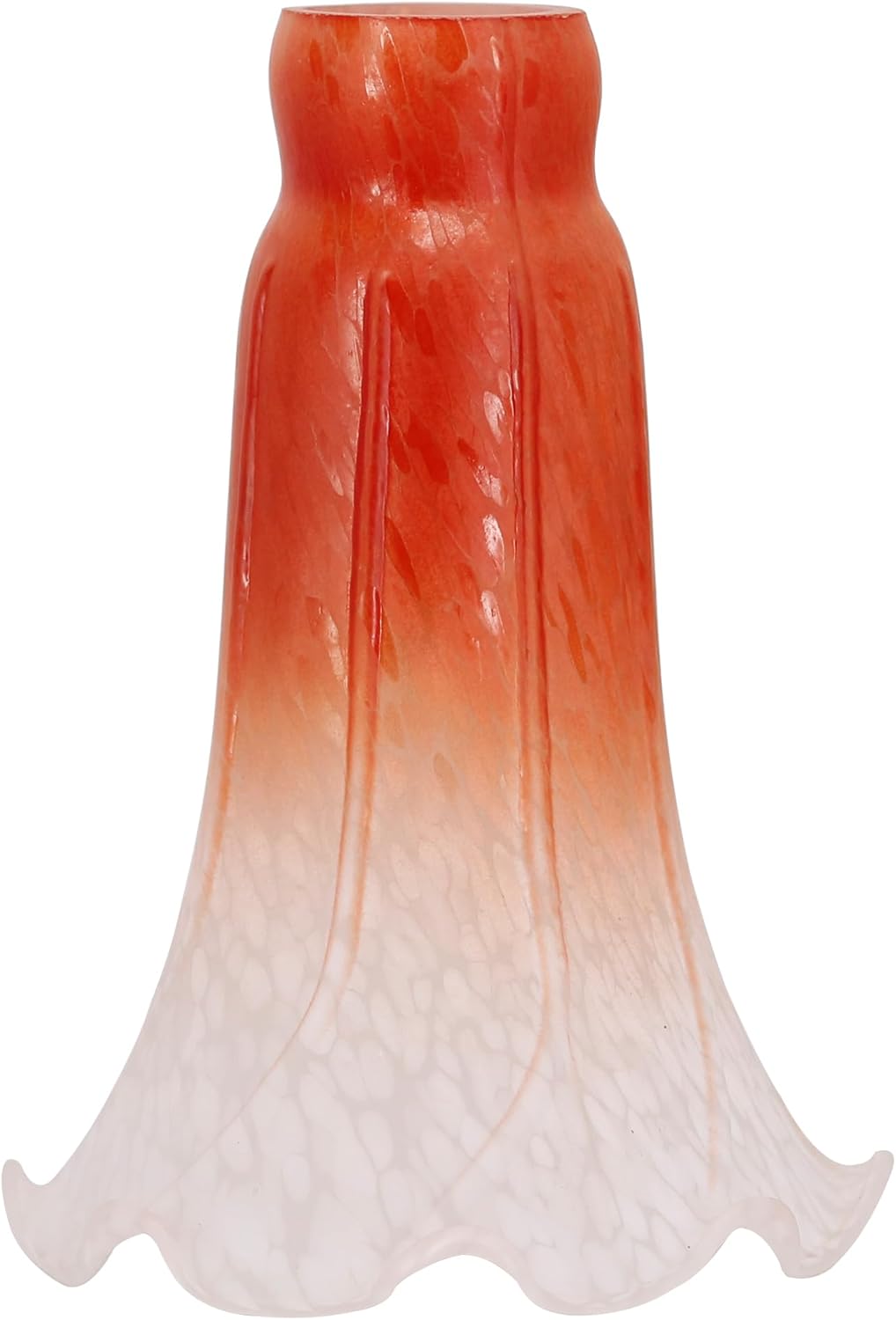 Lily – Pantalla de cristal de tulipán naranja, reemplazo de pantalla de cristal estilo Tiffany