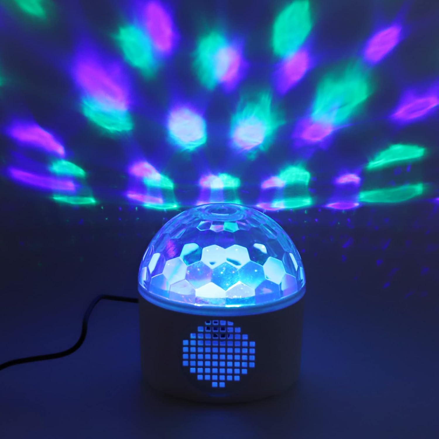 SYH&AQYE Bombilla estroboscópica LED de color cambiante, luz de escenario de cristal, bola de cristal, luz LED de iluminación ambiental, luz de bola