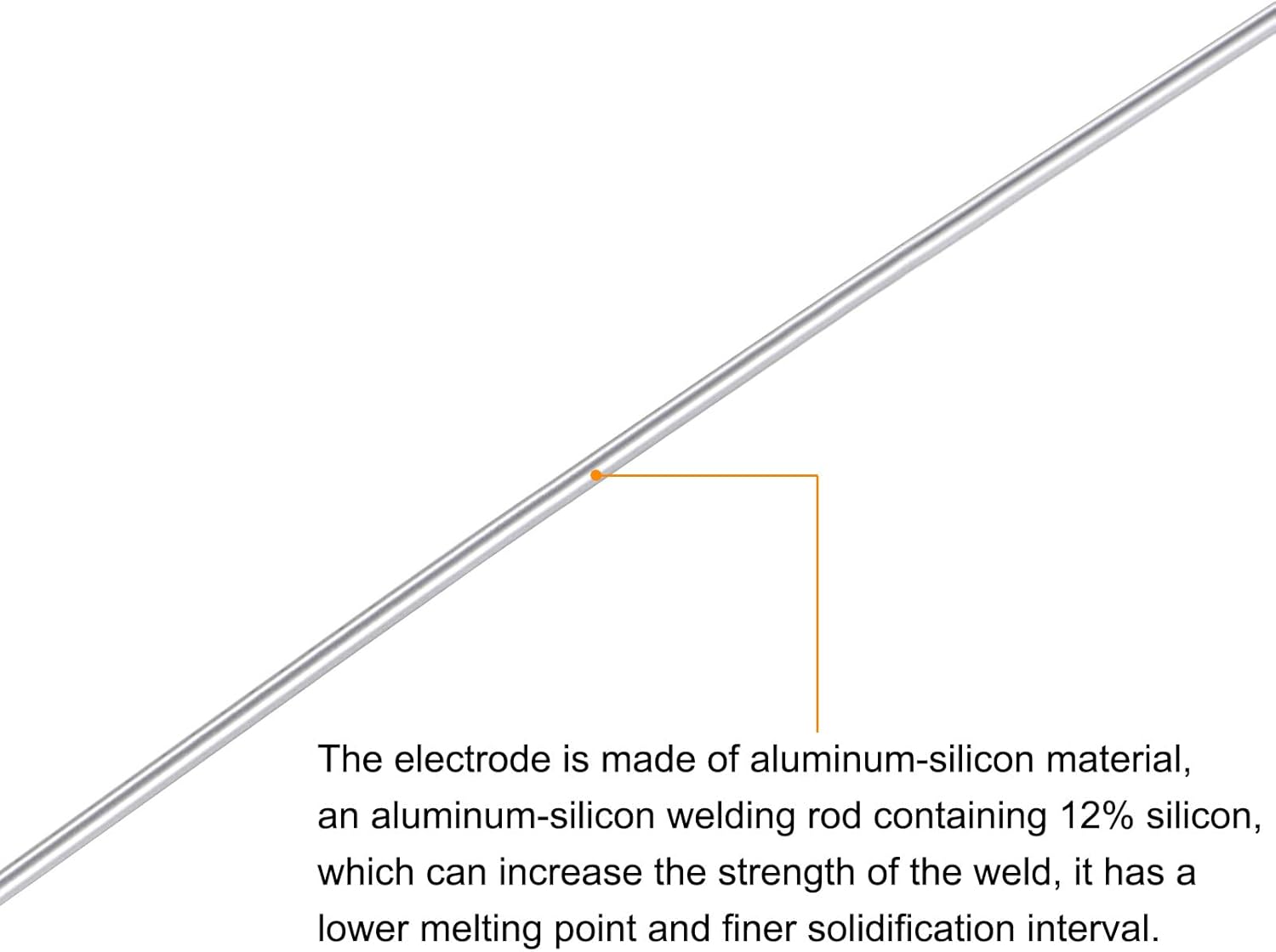 uxcell Varillas de soldadura de aluminio, alambre de soldadura de silicona de aluminio, herramienta de reparación multiusos de 116 x 12.99 pulgadas,