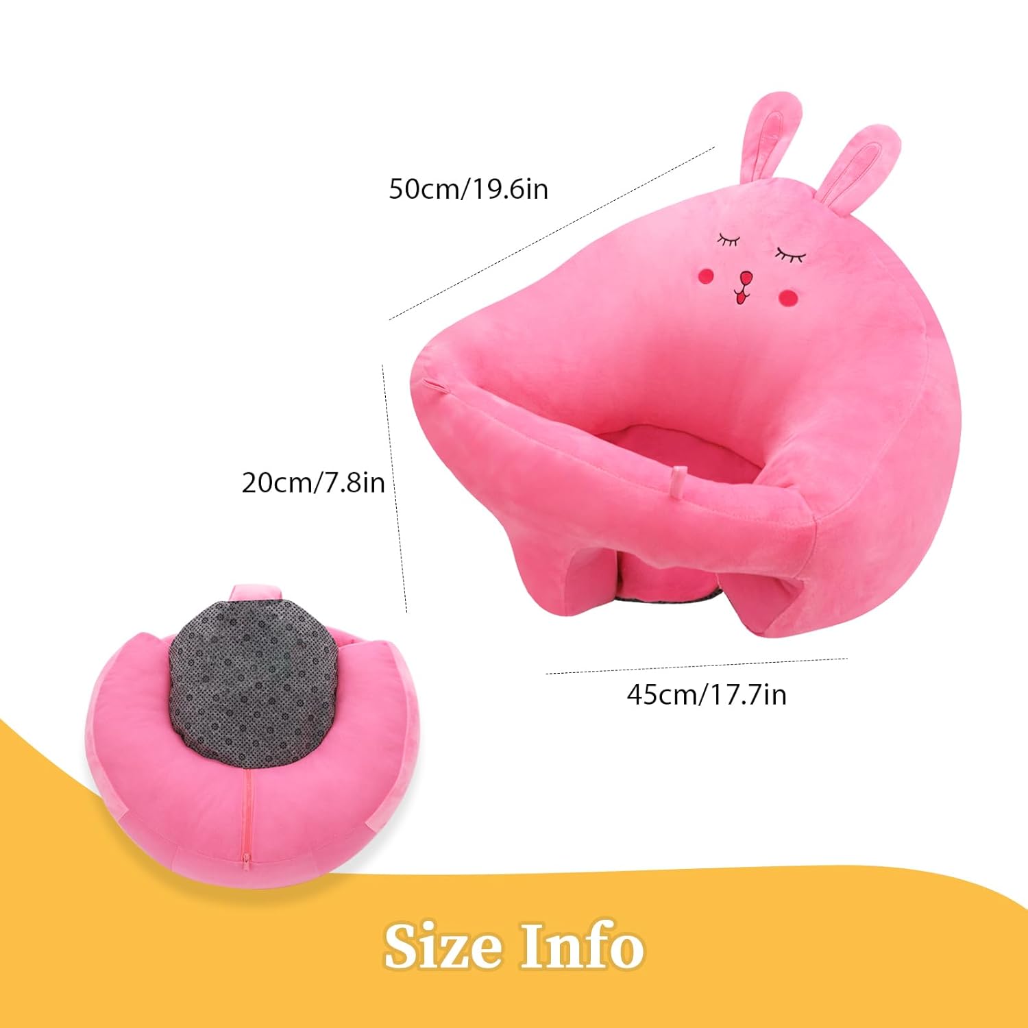 KAKIBLIN Silla de asiento de apoyo para bebé, sillas de bebé para sentarse, aprender a sentarse, silla para mantenerse sentado, postura para bebé,