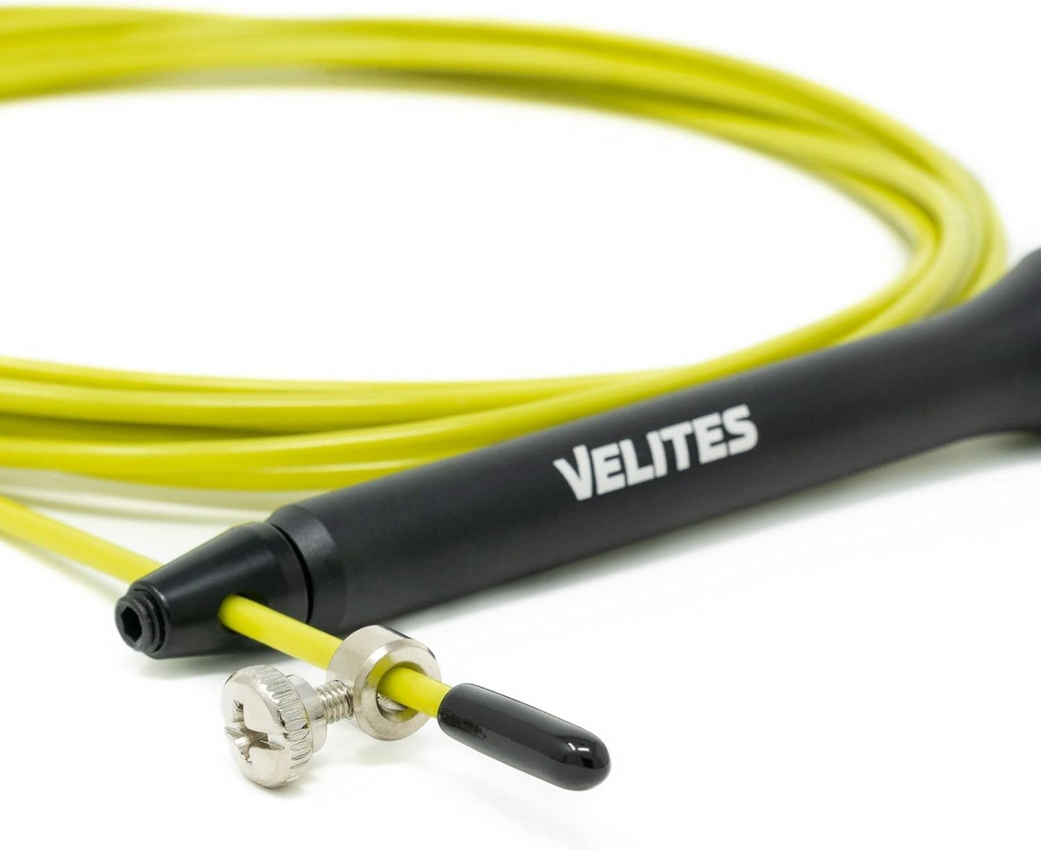 Velites – Cuerda de saltar lastrada para crosstraining, boxeo y fitness Fire 2.0, ideal para doble salto, cuerda de velocidad de aluminio (balastos