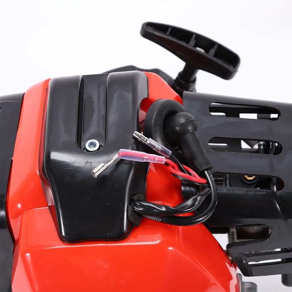 CNCEST Motor completo de 2 tiempos de 49 CC, arranque de motor de un solo cilindro refrigerado por aire, perfecto para bicicletas de bolsillo,