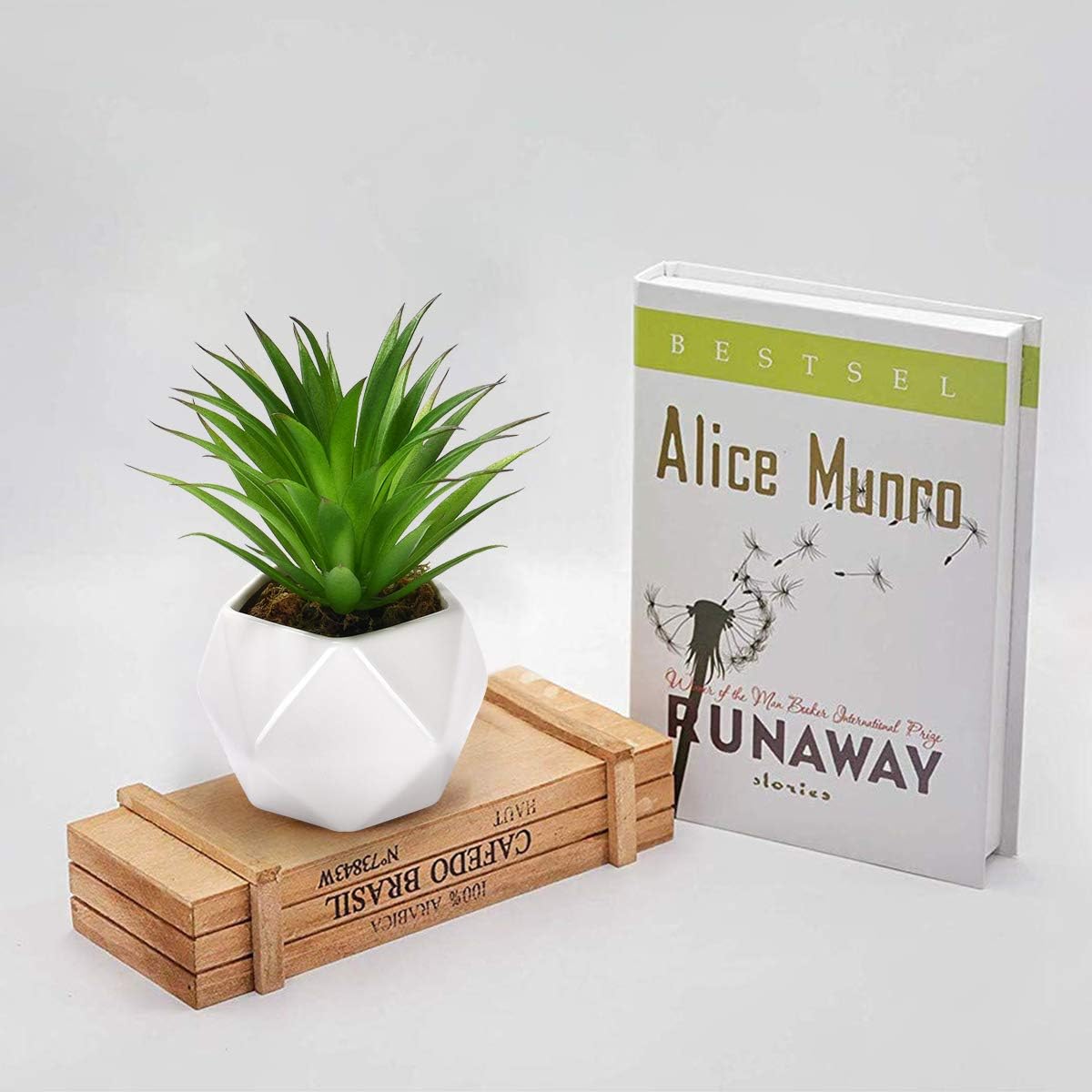 Plantas suculentas artificiales, arreglo floral de agave artificial surtido verde sin maceta, con textura para el hogar, interior, exterior, boda,