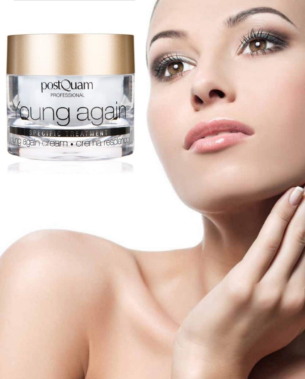 POSTQUAM Professional Young Again Cream 1.7 fl oz  Belleza Española – Cuidado de la Piel  Crema Anti-Envejecimiento Facial y Cuello  Contribuye a