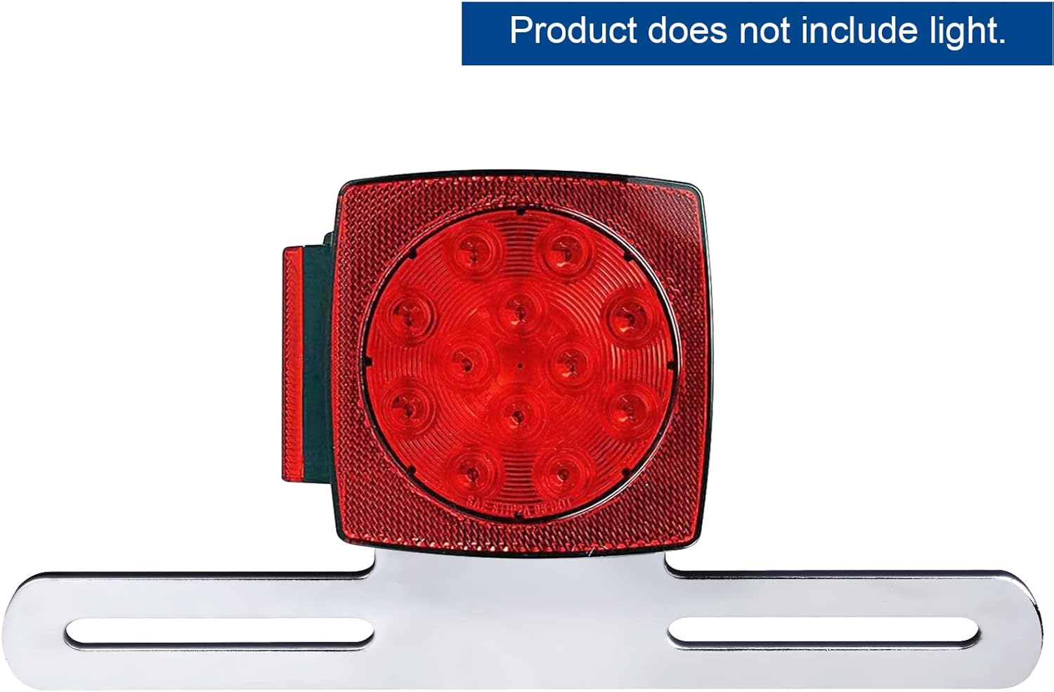 Soporte de aluminio para placa de matrícula con soporte de luz para remolques, camiones, automóviles, motocicletas, marco de matrícula ajustable