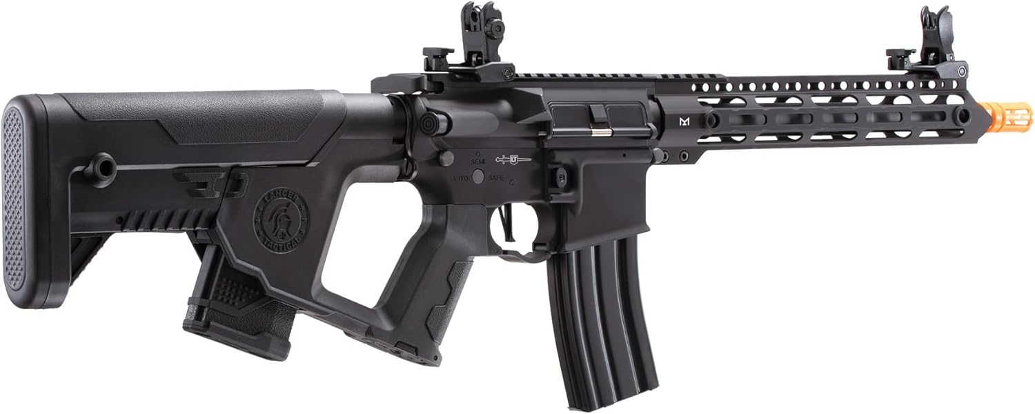 Lancer Tactical Gen 2 Proline Enforcer Blackbird M4 Full Metal Airsoft Rifle wTwo Magazines (ETU & Mosfet Included)