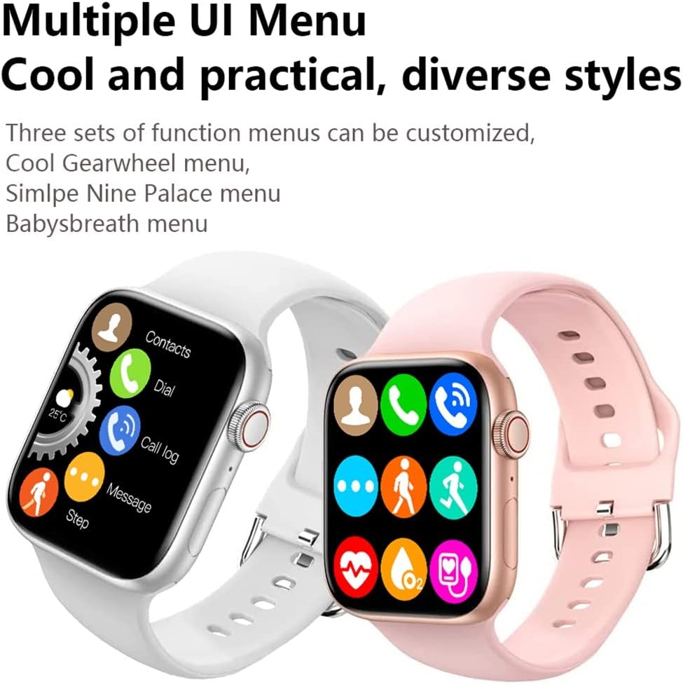 321OU Reloj inteligente para hombres, mujeres y niños, compatible con teléfonos Android, reloj inteligente Bluetooth de 2.19 pulgadas, pantalla