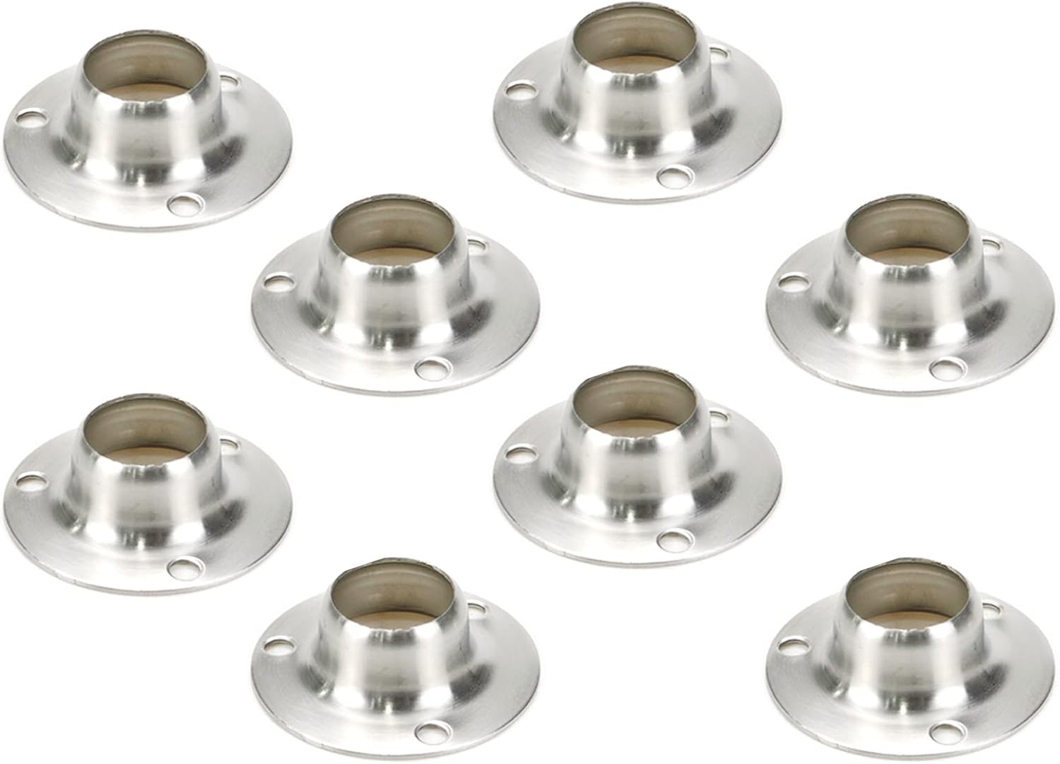Soportes de varilla de armario Soporte de extremo de varilla de 34 “de diámetro – 8 piezas