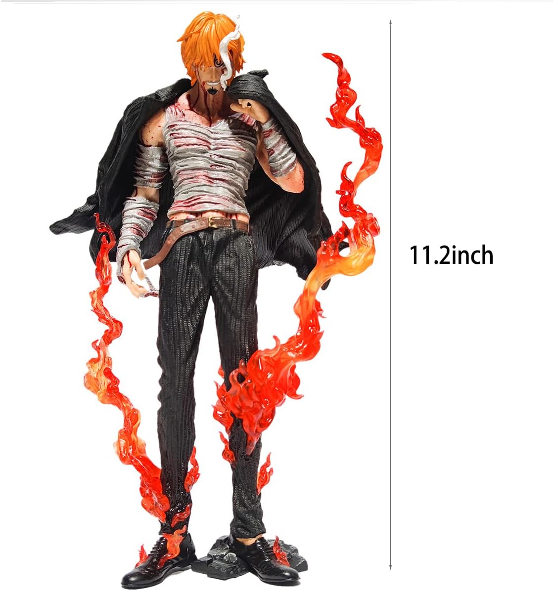 Sanji (Battle Memories) Popular Anime Injury Bandage Style Bloodbath Series Exquisita caja de 11.2 pulgadas