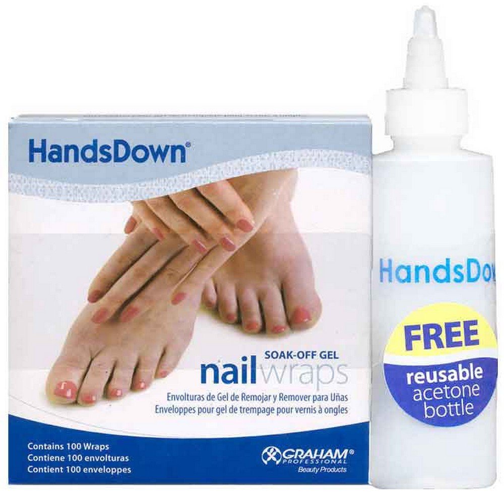 Graham Hands Down – Envolturas de gel para uñas, 100 unidades