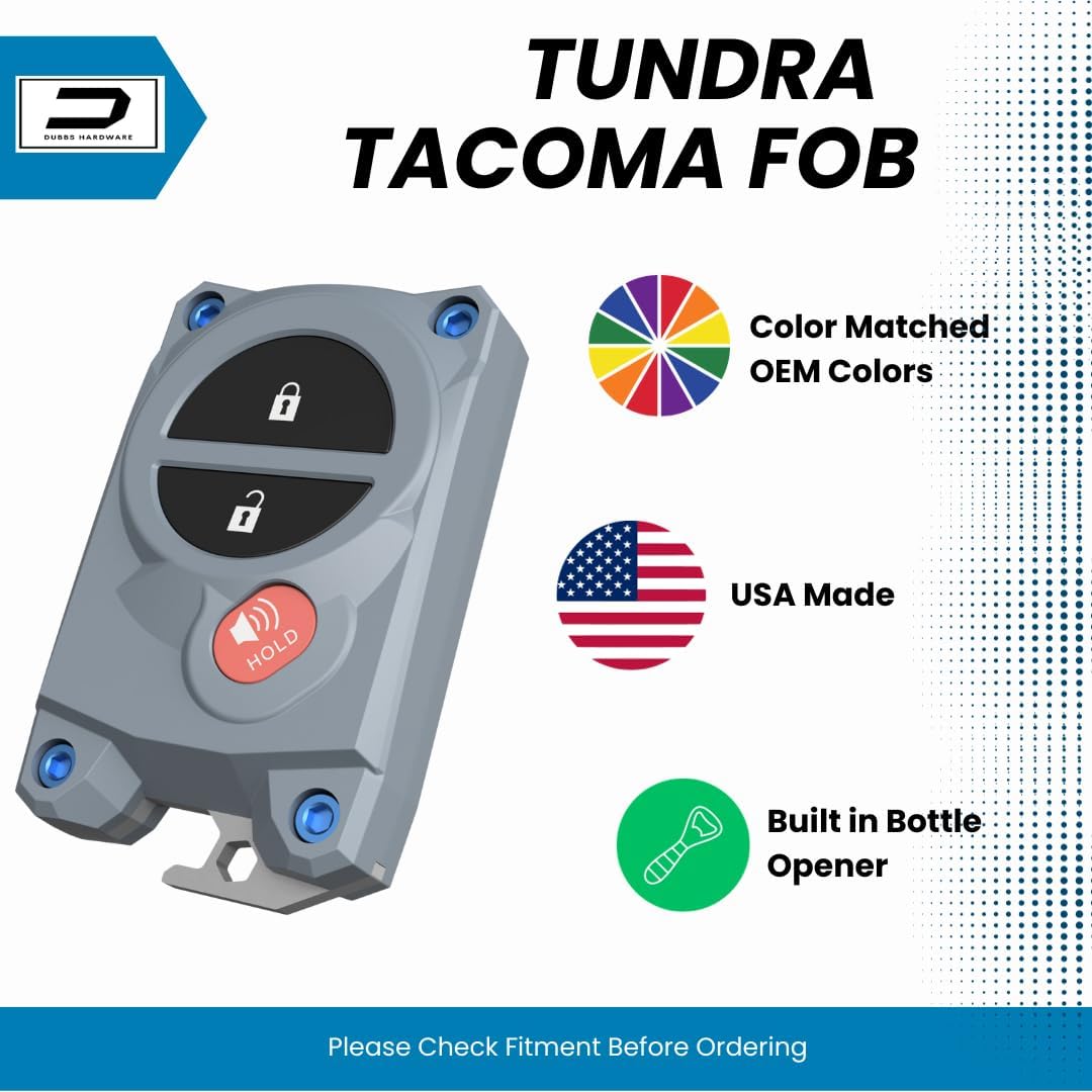 Tundra – Funda para llavero 2007-2017  Funda para llavero Tacoma 2005-2015 accesorios de 2 generación  Abrebotellas integrado  Colores