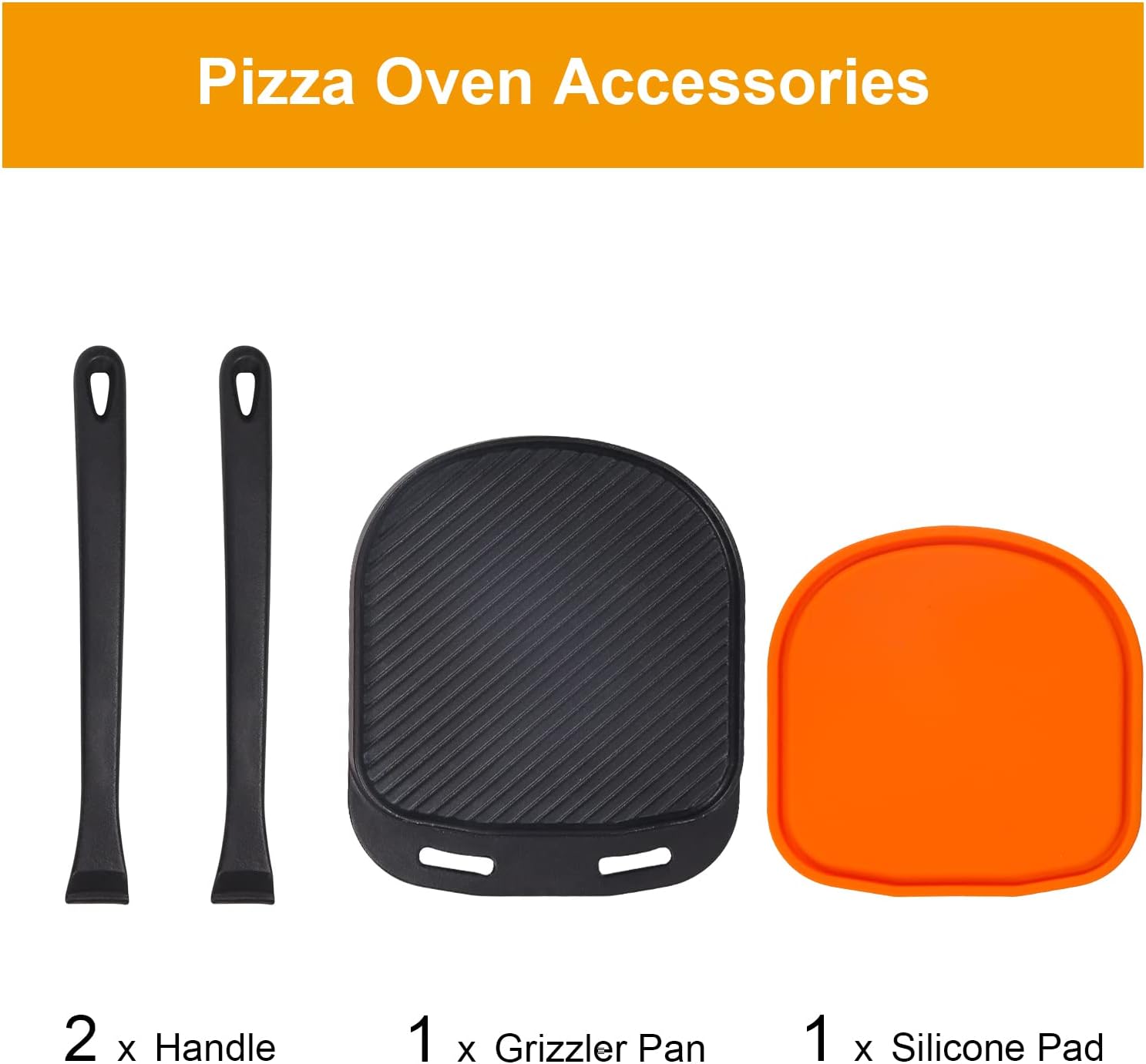 Platos reversibles de hierro fundido Sizzler, accesorios para horno de pizzautensilios de cocina para horno de pizza al aire libreinterior,