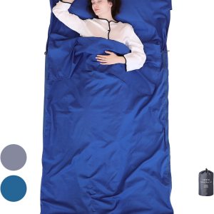 Forro para saco de dormir 100% algodón con cremalleras completas, saco de dormir grande de 87 x 43 pulgadas para adultos para viajes y campamentos, Forro para saco de dormir 100% algodón con cremalleras completas, saco de dormir grande de 87 x 43 pulgadas para adultos para viajes y campamentos,