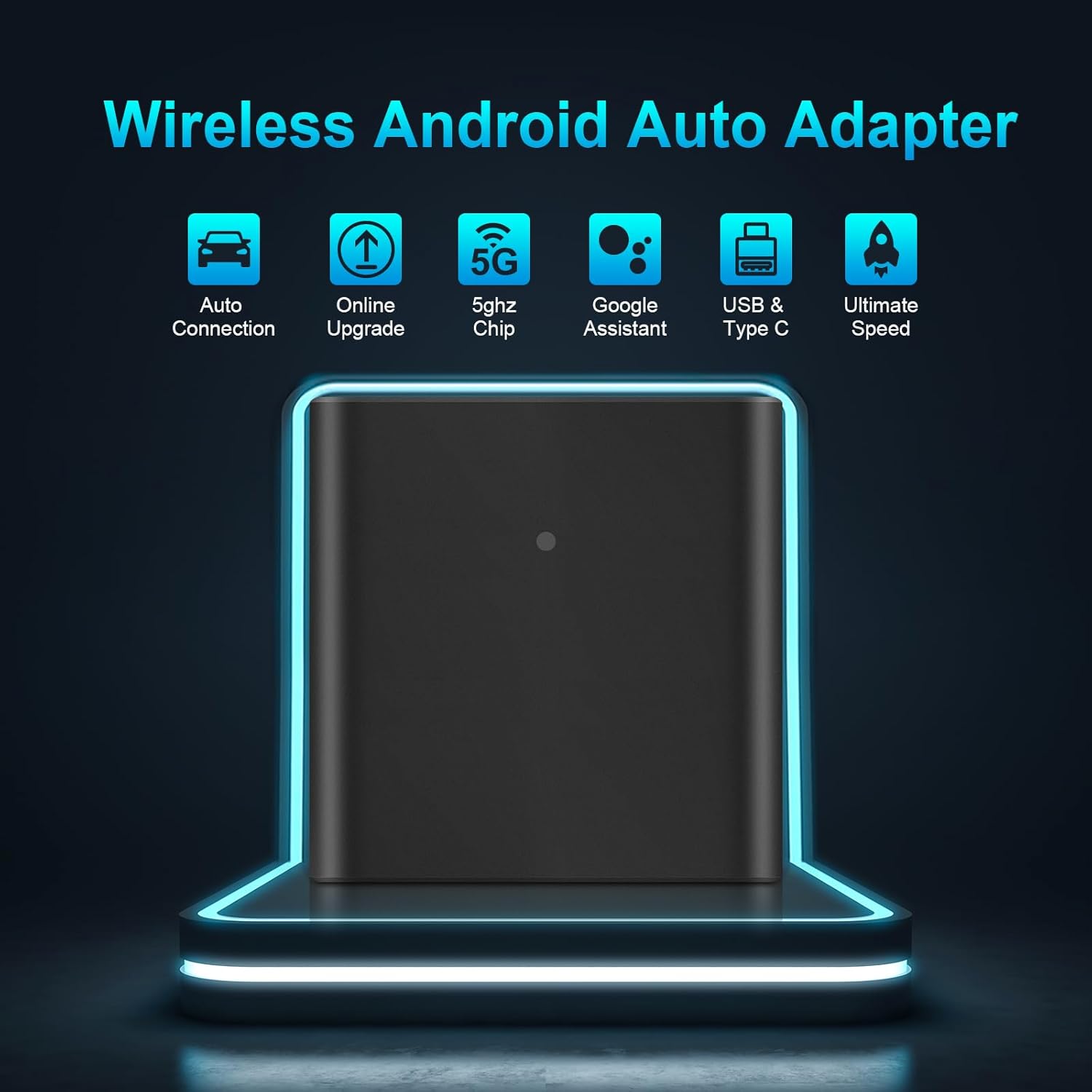 EZoneTronics OEM-Fábrica-Android-Adaptador Inalámbrico Automático,Modelos de Coche Automáticos Android con Cable Plug and Play Dos Pasos para