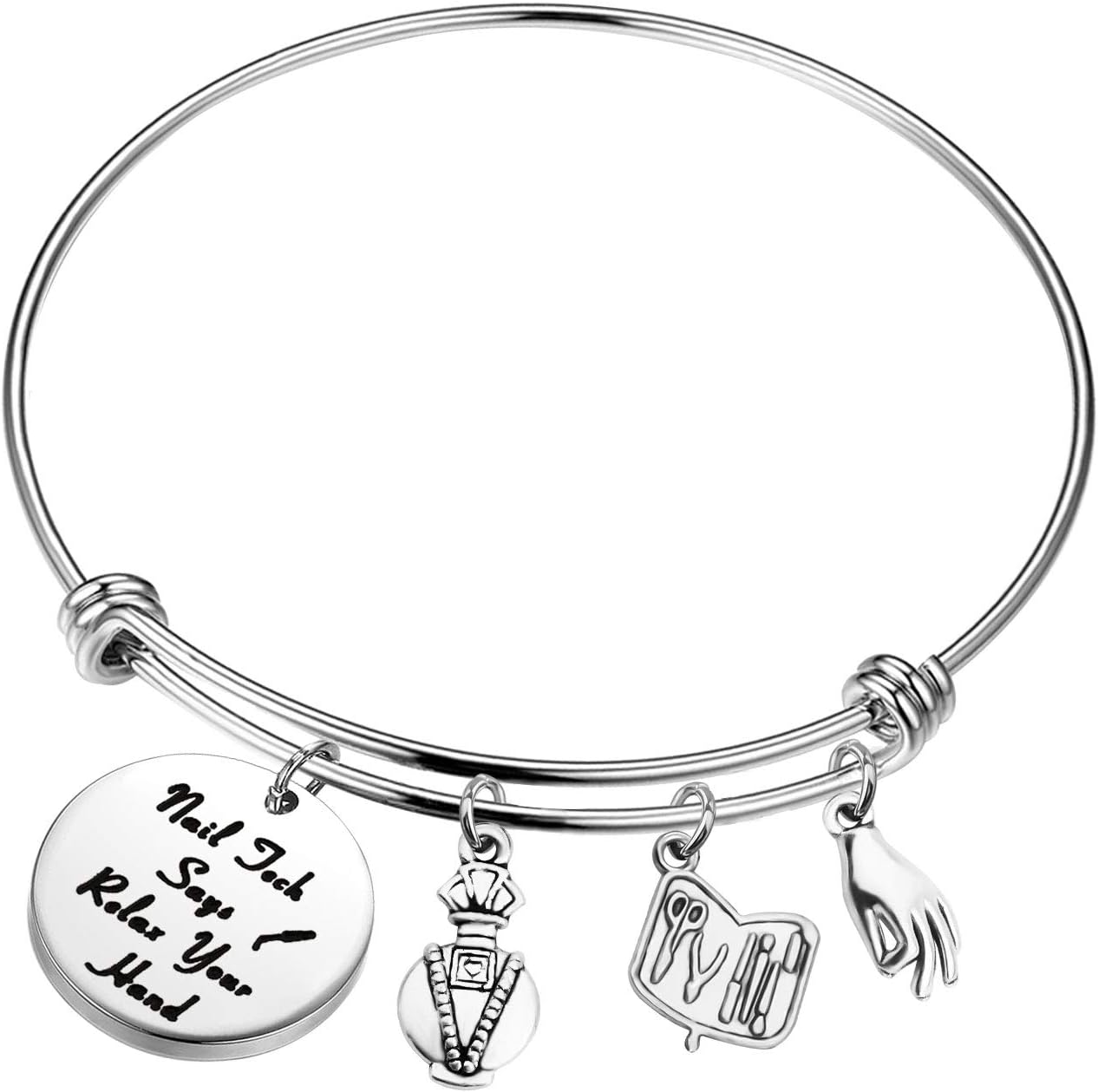 AKTAP Manicurist Gift Nail Graduation Gift Keychain Life Isn’t Perfect But Nails Can Be Beautician Jewelry