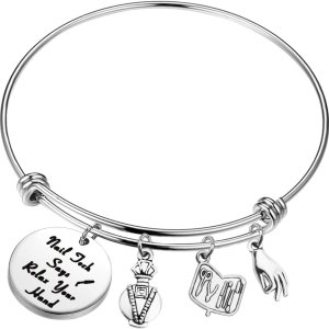 AKTAP Manicurist Gift Nail Graduation Gift Keychain Life Isn’t Perfect But Nails Can Be Beautician Jewelry AKTAP Manicurist Gift Nail Graduation Gift Keychain Life Isn’t Perfect But Nails Can Be Beautician Jewelry