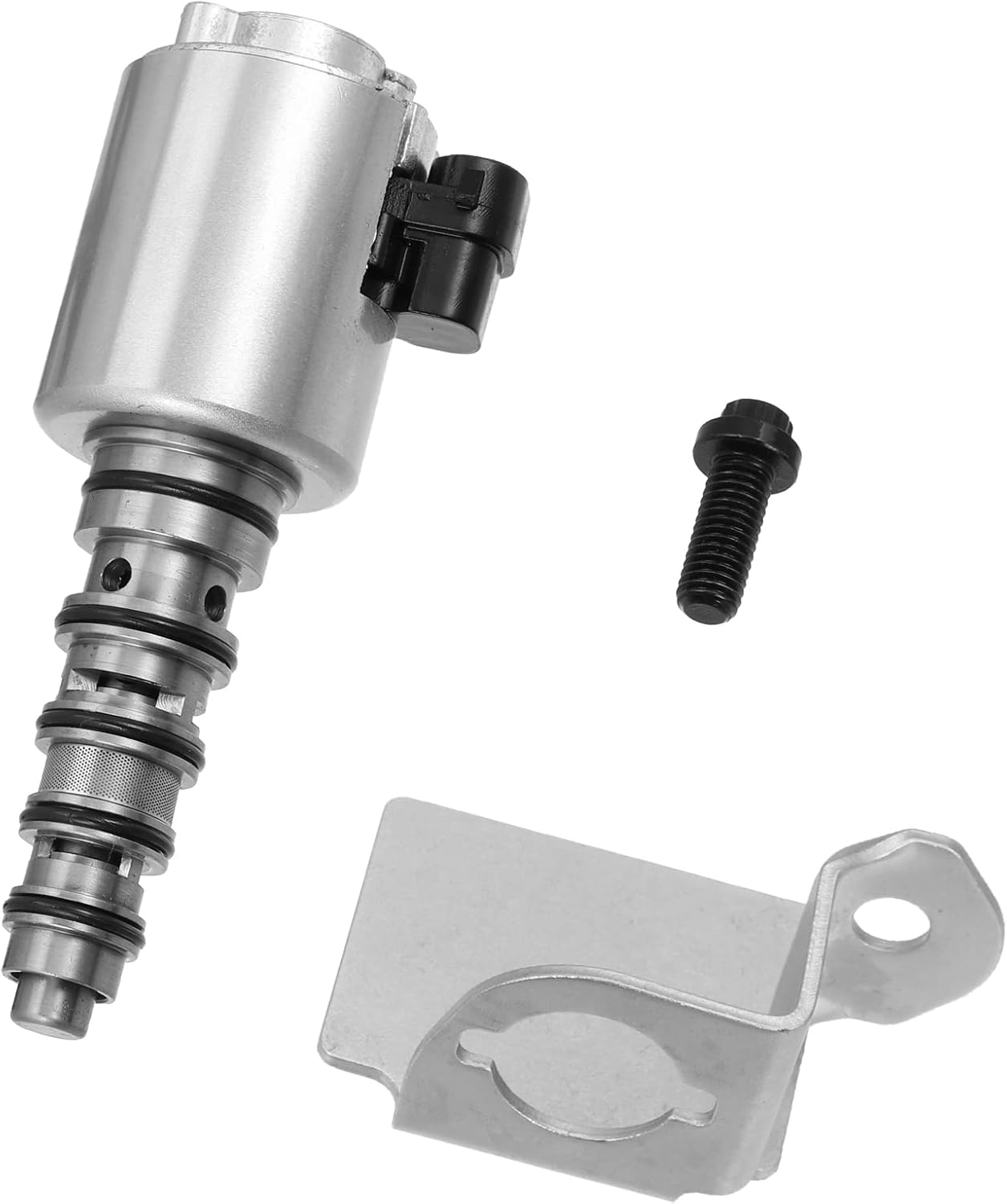 ACROPIX Turbo Wastegate Controller VGT Solenoide Actuador para Ford F-550 Super Duty con soporte y tornillo, paquete de 1 unidad tono plateado